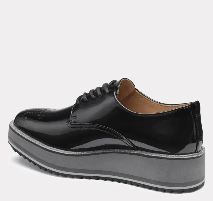 JohnstonandMurphy Mules and Loafers Gracelyn Brogue Oxford Black Patent Leather 8211 Women JohnstonandMurphy Mules and Loafers Gracelyn Brogue Oxford Black Patent Leather 8211 Women