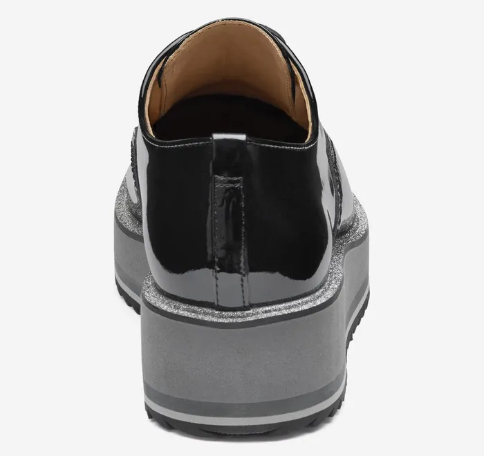 JohnstonandMurphy Mules and Loafers Gracelyn Brogue Oxford Black Patent Leather 8211 Women JohnstonandMurphy Mules and Loafers Gracelyn Brogue Oxford Black Patent Leather 8211 Women