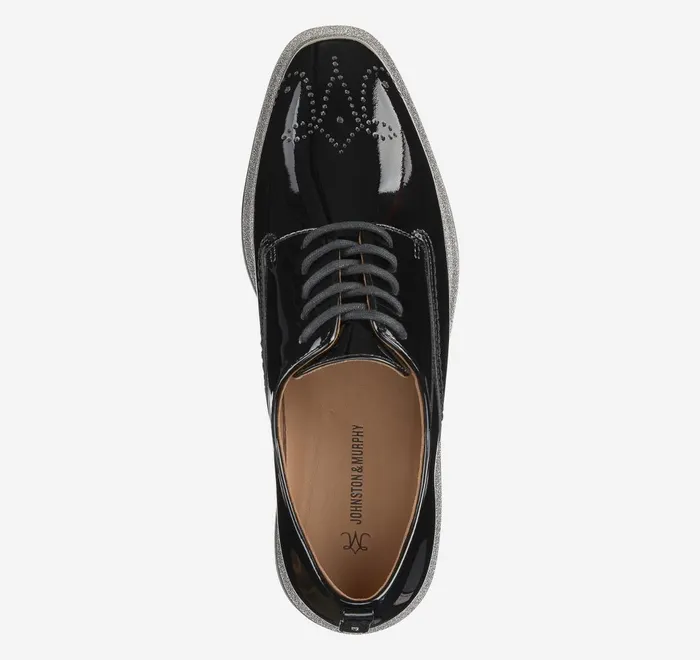 JohnstonandMurphy Mules and Loafers Gracelyn Brogue Oxford Black Patent Leather 8211 Women JohnstonandMurphy Mules and Loafers Gracelyn Brogue Oxford Black Patent Leather 8211 Women