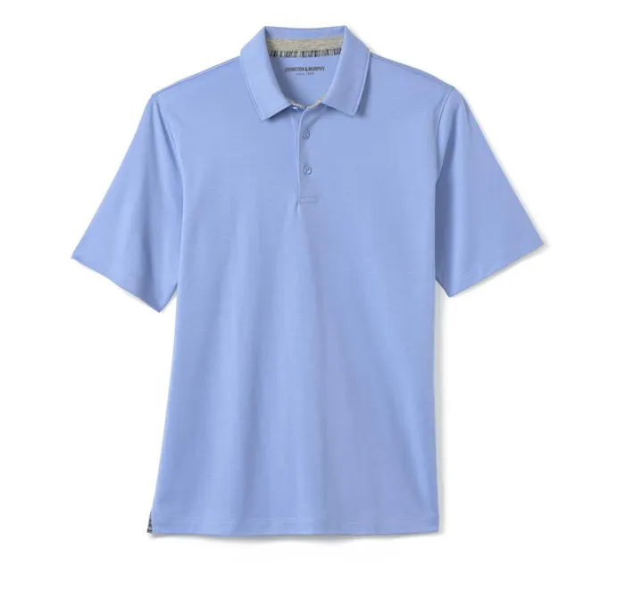 JohnstonandMurphy Polos and Tees Liquid Cotton Polo Blue 8211 Men JohnstonandMurphy Polos and Tees Liquid Cotton Polo Blue 8211 Men