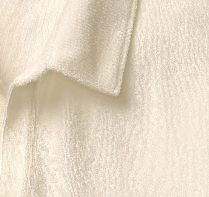 JohnstonandMurphy Polos and Tees Terry Open Collar Polo Cream 8211 Men JohnstonandMurphy Polos and Tees Terry Open Collar Polo Cream 8211 Men