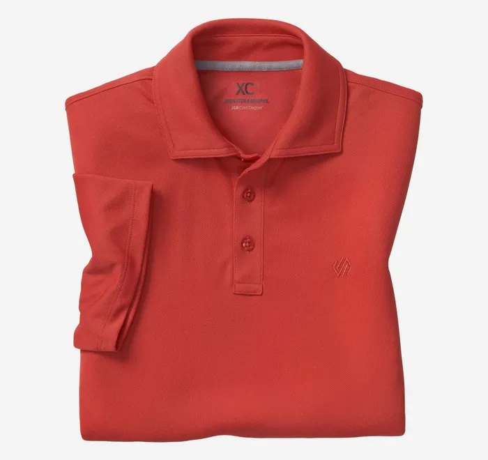 JohnstonandMurphy Polos and Tees Xc4 Performance Solid Polo Cool Degree Red 8211 Men JohnstonandMurphy Polos and Tees Xc4 Performance Solid Polo Cool Degree Red 8211 Men