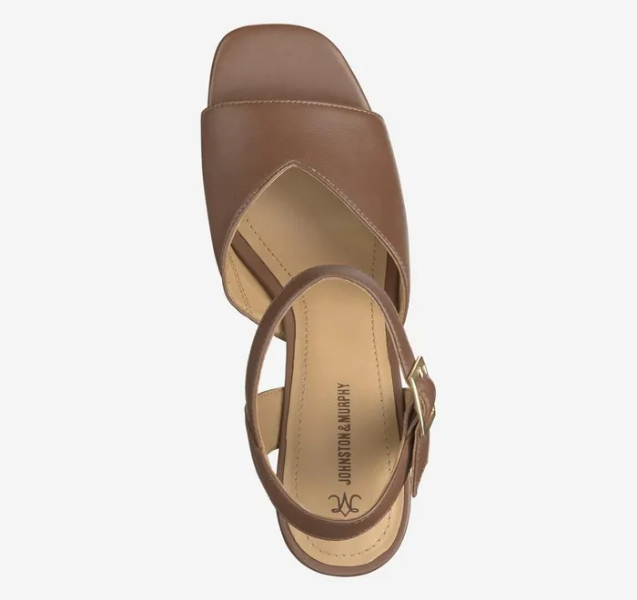 JohnstonandMurphy Sandals Evelyn AnkleStrap Sandal Cognac Glove Leather 8211 Women JohnstonandMurphy Sandals Evelyn AnkleStrap Sandal Cognac Glove Leather 8211 Women