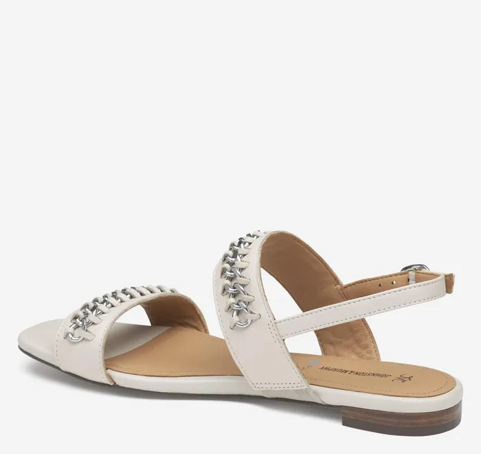 JohnstonandMurphy Sandals Lilly Chain Sandal Bone Glove Leather 8211 Women JohnstonandMurphy Sandals Lilly Chain Sandal Bone Glove Leather 8211 Women