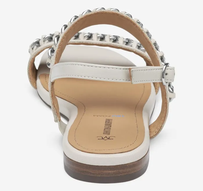 JohnstonandMurphy Sandals Lilly Chain Sandal Bone Glove Leather 8211 Women JohnstonandMurphy Sandals Lilly Chain Sandal Bone Glove Leather 8211 Women