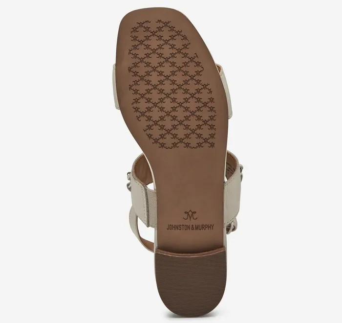 JohnstonandMurphy Sandals Lilly Chain Sandal Bone Glove Leather 8211 Women JohnstonandMurphy Sandals Lilly Chain Sandal Bone Glove Leather 8211 Women