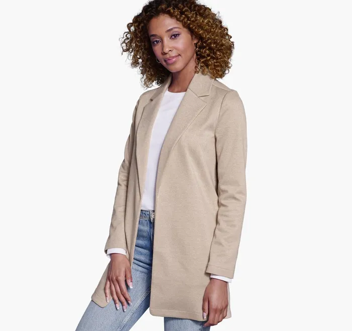 JohnstonandMurphy Shirts Sweaters and Blazers Herringbone Knit Blazer Oatmeal 8211 Women JohnstonandMurphy Shirts Sweaters and Blazers Herringbone Knit Blazer Oatmeal 8211 Women