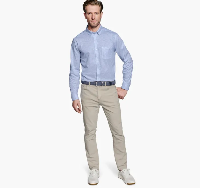 JohnstonandMurphy Shirts Xc Flex Stretch LongSleeve Shirt Light Blue Circle 8211 Men JohnstonandMurphy Shirts Xc Flex Stretch LongSleeve Shirt Light Blue Circle 8211 Men
