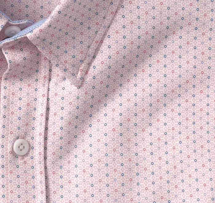 JohnstonandMurphy Shirts Xc Flex Stretch LongSleeve Shirt Pink Dotted Print 8211 Men JohnstonandMurphy Shirts Xc Flex Stretch LongSleeve Shirt Pink Dotted Print 8211 Men