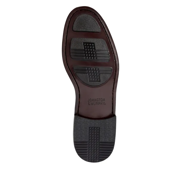 JohnstonandMurphy SlipOns and Loafers Aragon Ii Kiltie Tassel Loafer Black Smoothantique Mahogany Waxed 8211 Men