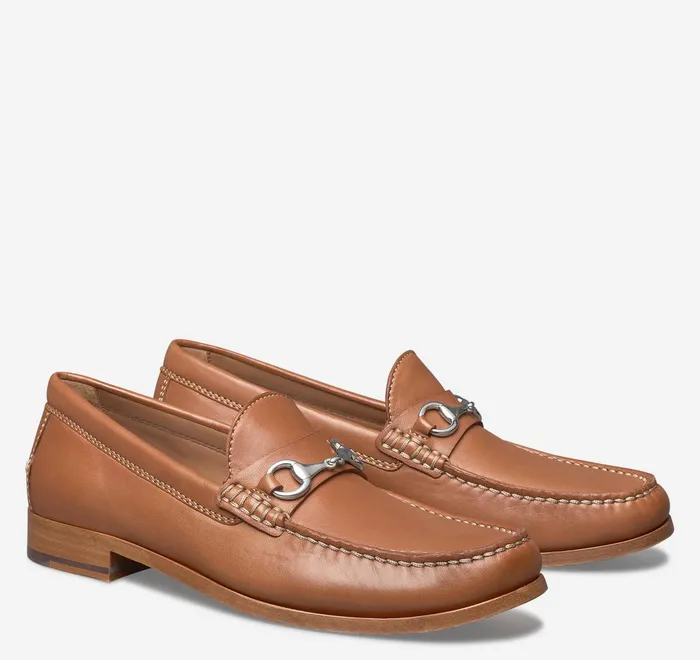 JohnstonandMurphy SlipOns and Loafers Baldwin Bit Loafer Cognac Sheepskin 8211 Men JohnstonandMurphy SlipOns and Loafers Baldwin Bit Loafer Cognac Sheepskin 8211 Men
