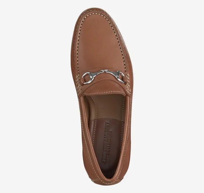 JohnstonandMurphy SlipOns and Loafers Baldwin Bit Loafer Cognac Sheepskin 8211 Men JohnstonandMurphy SlipOns and Loafers Baldwin Bit Loafer Cognac Sheepskin 8211 Men