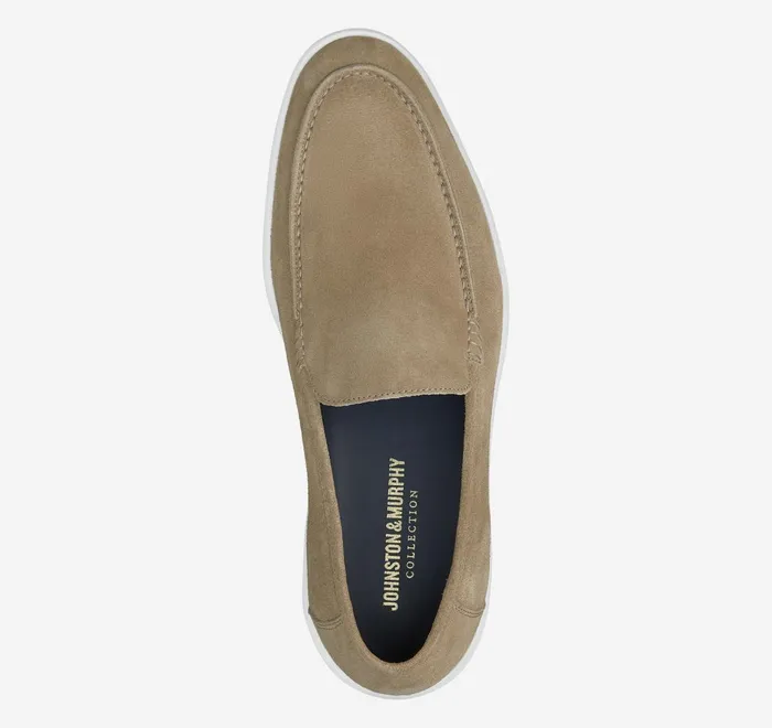 JohnstonandMurphy SlipOns and Loafers Bolivar Venetian Loafer Taupe Italian Suede 8211 Men JohnstonandMurphy SlipOns and Loafers Bolivar Venetian Loafer Taupe Italian Suede 8211 Men