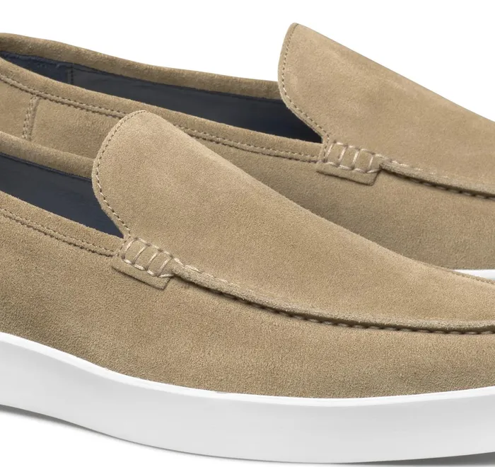 JohnstonandMurphy SlipOns and Loafers Bolivar Venetian Loafer Taupe Italian Suede 8211 Men JohnstonandMurphy SlipOns and Loafers Bolivar Venetian Loafer Taupe Italian Suede 8211 Men