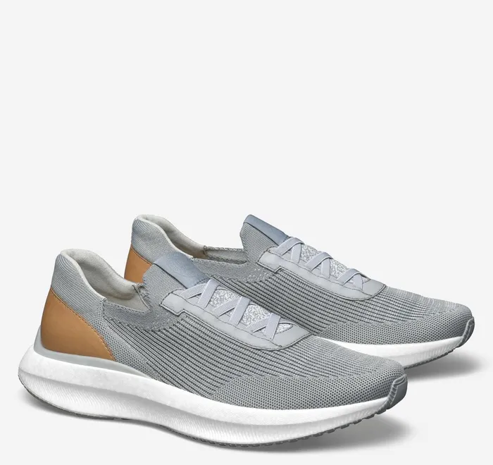 JohnstonandMurphy SlipOns and Loafers Briley Knit Jogger Gray Knit 8211 Men