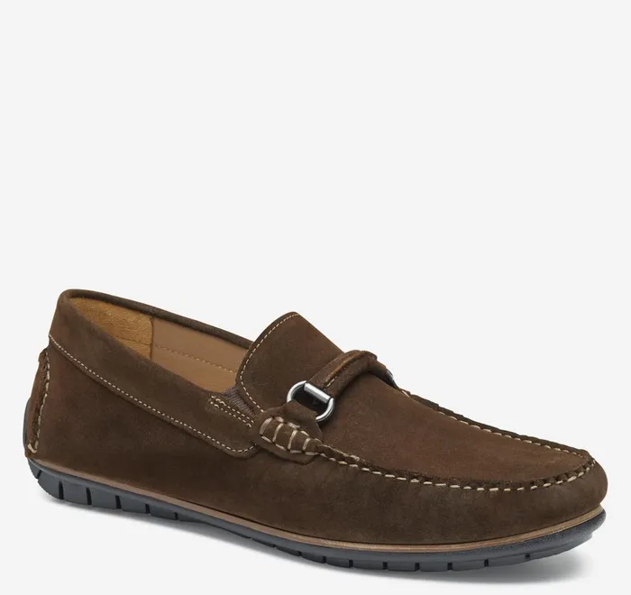 JohnstonandMurphy SlipOns and Loafers Cort 20 Bit Loafer Dark Brown Waxed English Suede 8211 Men JohnstonandMurphy SlipOns and Loafers Cort 20 Bit Loafer Dark Brown Waxed English Suede 8211 Men
