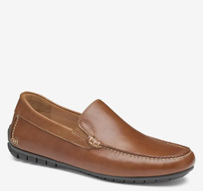 JohnstonandMurphy SlipOns and Loafers Cort Moc Venetian Tan Full Grain 8211 Men JohnstonandMurphy SlipOns and Loafers Cort Moc Venetian Tan Full Grain 8211 Men