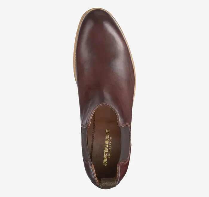 JohnstonandMurphy SlipOns and Loafers Dudley Chelsea Boot Mahogany Dipdyed Calfskin 8211 Men JohnstonandMurphy SlipOns and Loafers Dudley Chelsea Boot Mahogany Dipdyed Calfskin 8211 Men