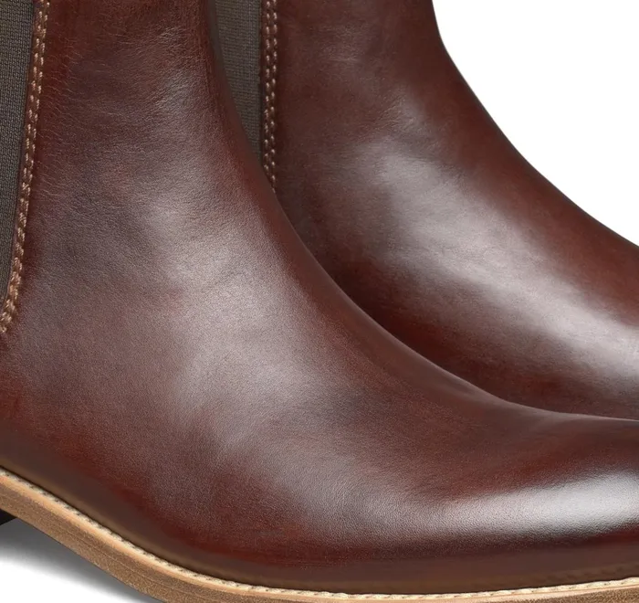 JohnstonandMurphy SlipOns and Loafers Dudley Chelsea Boot Mahogany Dipdyed Calfskin 8211 Men JohnstonandMurphy SlipOns and Loafers Dudley Chelsea Boot Mahogany Dipdyed Calfskin 8211 Men