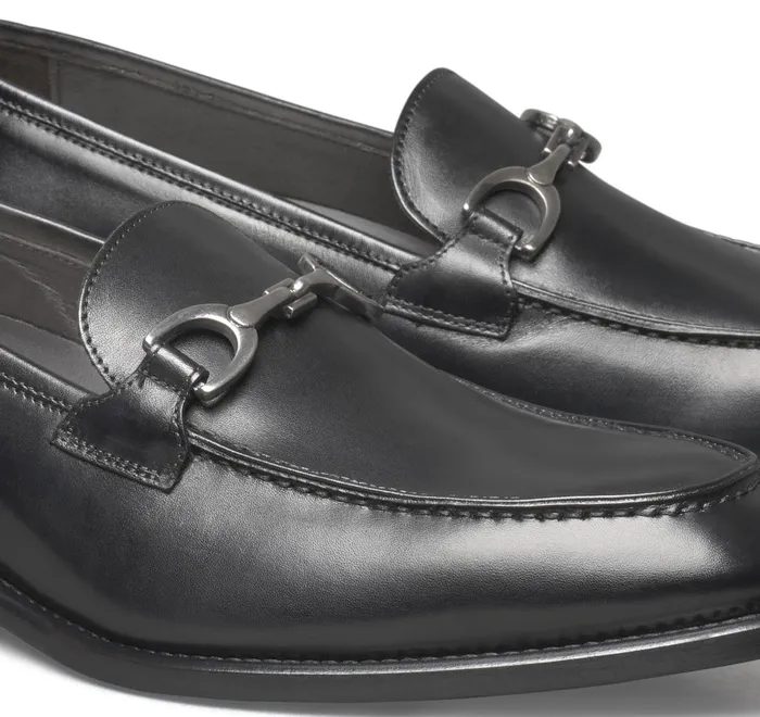 JohnstonandMurphy SlipOns and Loafers Ellsworth Bit Loafer Black Italian Calfskin 8211 Men JohnstonandMurphy SlipOns and Loafers Ellsworth Bit Loafer Black Italian Calfskin 8211 Men