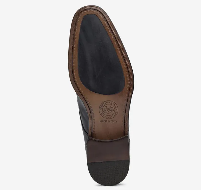 JohnstonandMurphy SlipOns and Loafers Ellsworth Double Buckle Boot Black Italian Calfskin 8211 Men JohnstonandMurphy SlipOns and Loafers Ellsworth Double Buckle Boot Black Italian Calfskin 8211 Men
