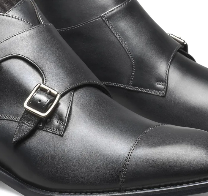 JohnstonandMurphy SlipOns and Loafers Ellsworth Double Buckle Boot Black Italian Calfskin 8211 Men JohnstonandMurphy SlipOns and Loafers Ellsworth Double Buckle Boot Black Italian Calfskin 8211 Men