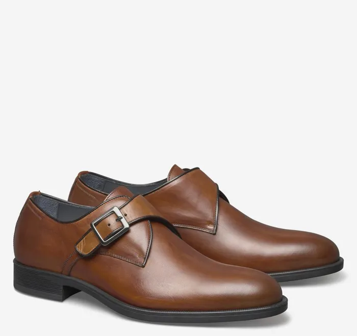 JohnstonandMurphy SlipOns and Loafers Flynch Monk Strap Tan Italian Calfskin 8211 Men JohnstonandMurphy SlipOns and Loafers Flynch Monk Strap Tan Italian Calfskin 8211 Men