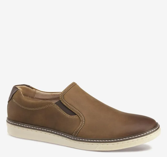 JohnstonandMurphy SlipOns and Loafers Mcguffey SlipOn Light Tan Oiled Full Grain Leather 8211 Men