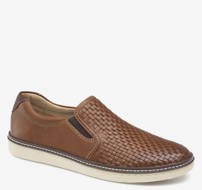 JohnstonandMurphy SlipOns and Loafers Mcguffey Woven SlipOn Tan Full Grain Leather 8211 Men JohnstonandMurphy SlipOns and Loafers Mcguffey Woven SlipOn Tan Full Grain Leather 8211 Men