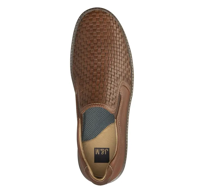 JohnstonandMurphy SlipOns and Loafers Mcguffey Woven SlipOn Tan Full Grain Leather 8211 Men JohnstonandMurphy SlipOns and Loafers Mcguffey Woven SlipOn Tan Full Grain Leather 8211 Men