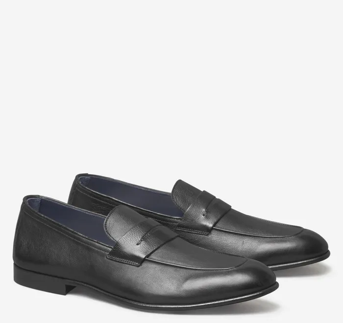 JohnstonandMurphy SlipOns and Loafers Taylor Penny Loafer Black Italian Calfskin 8211 Men JohnstonandMurphy SlipOns and Loafers Taylor Penny Loafer Black Italian Calfskin 8211 Men