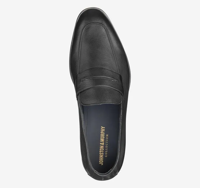 JohnstonandMurphy SlipOns and Loafers Taylor Penny Loafer Black Italian Calfskin 8211 Men JohnstonandMurphy SlipOns and Loafers Taylor Penny Loafer Black Italian Calfskin 8211 Men