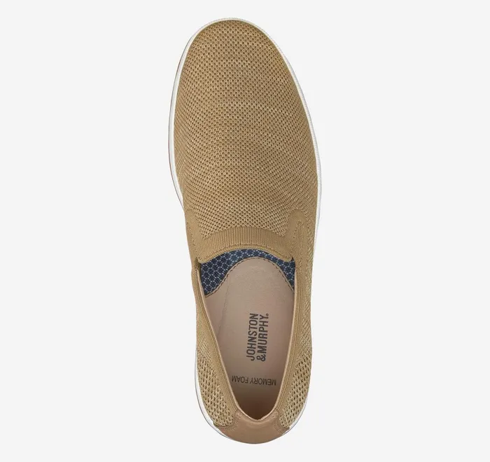 JohnstonandMurphy SlipOns and Loafers Trenton Knit SlipOn Beige Knit 8211 Men JohnstonandMurphy SlipOns and Loafers Trenton Knit SlipOn Beige Knit 8211 Men