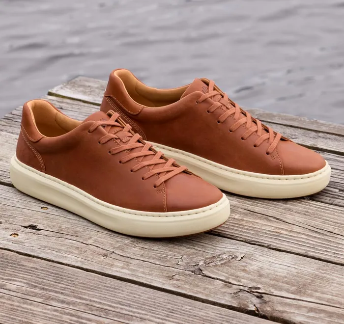 JohnstonandMurphy Sneakers Anders LaceToToe Tan Full Grain 8211 Men JohnstonandMurphy Sneakers Anders LaceToToe Tan Full Grain 8211 Men