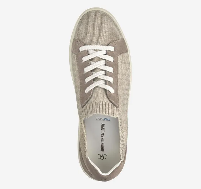 JohnstonandMurphy Sneakers Cammie Knit LaceUp Taupe Knit 8211 Women JohnstonandMurphy Sneakers Cammie Knit LaceUp Taupe Knit 8211 Women