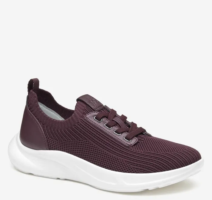 JohnstonandMurphy Sneakers Escape Knit LaceUp Bordeaux Knit 8211 Women