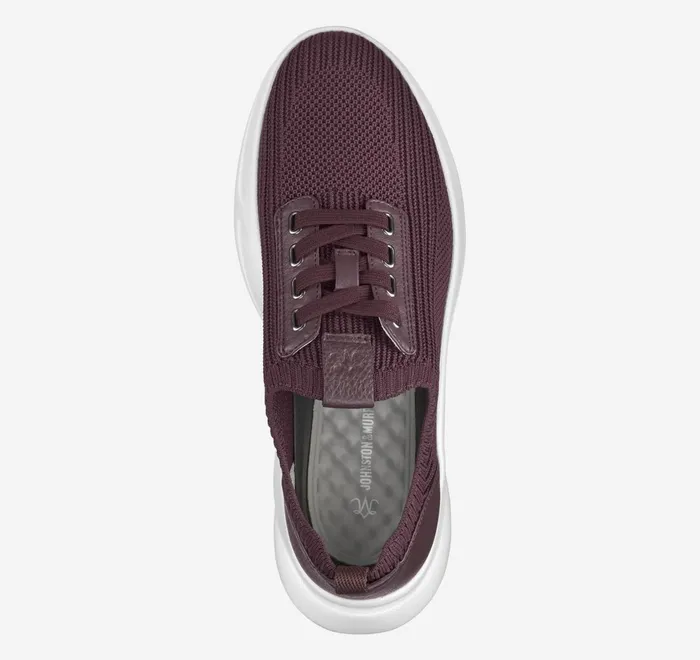 JohnstonandMurphy Sneakers Escape Knit LaceUp Bordeaux Knit 8211 Women JohnstonandMurphy Sneakers Escape Knit LaceUp Bordeaux Knit 8211 Women