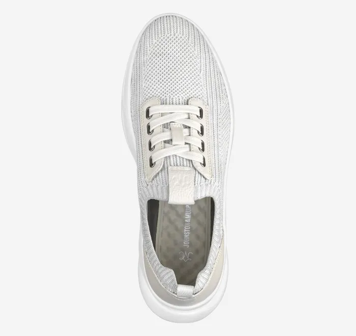 JohnstonandMurphy Sneakers Escape Knit LaceUp White Knit 8211 Women JohnstonandMurphy Sneakers Escape Knit LaceUp White Knit 8211 Women