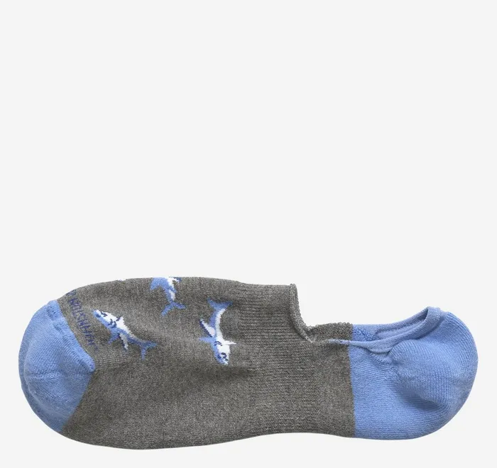 JohnstonandMurphy Socks HighCut Liner Socks Gray Shark 8211 Men