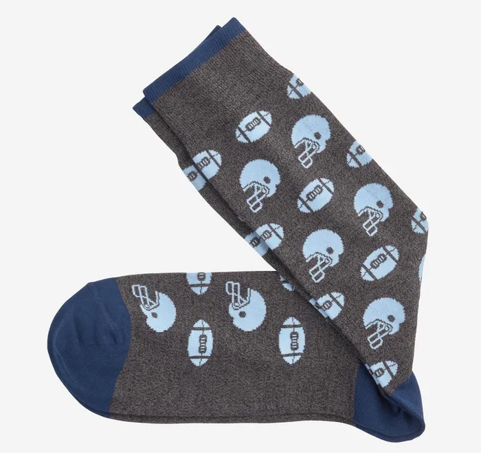 JohnstonandMurphy Socks Novelty Socks Charcoal Game Day 8211 Men