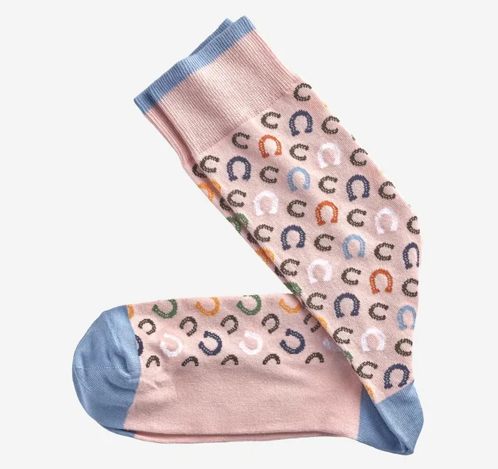 JohnstonandMurphy Socks Novelty Socks Pink Horseshoe 8211 Men
