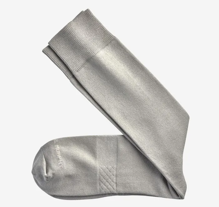 JohnstonandMurphy Socks Solid Dress Socks Light Gray 8211 Men