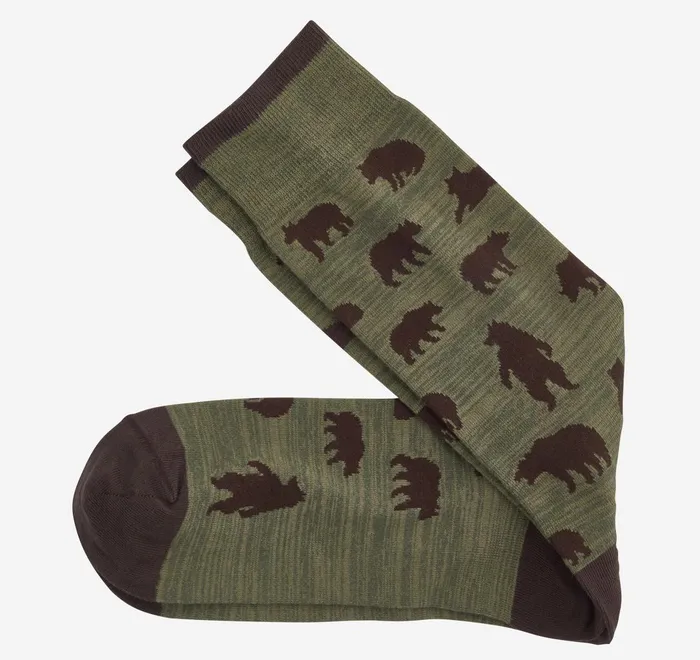JohnstonandMurphy Socks Space Dye Socks Green Bears 8211 Men