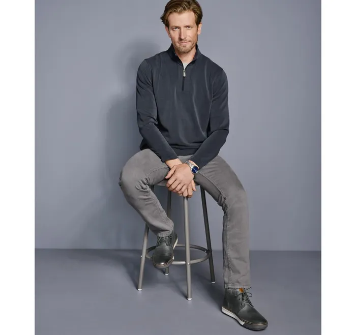 JohnstonandMurphy Sweaters and Knits Vintage Washed QuarterZip Navy 8211 Men JohnstonandMurphy Sweaters and Knits Vintage Washed QuarterZip Navy 8211 Men