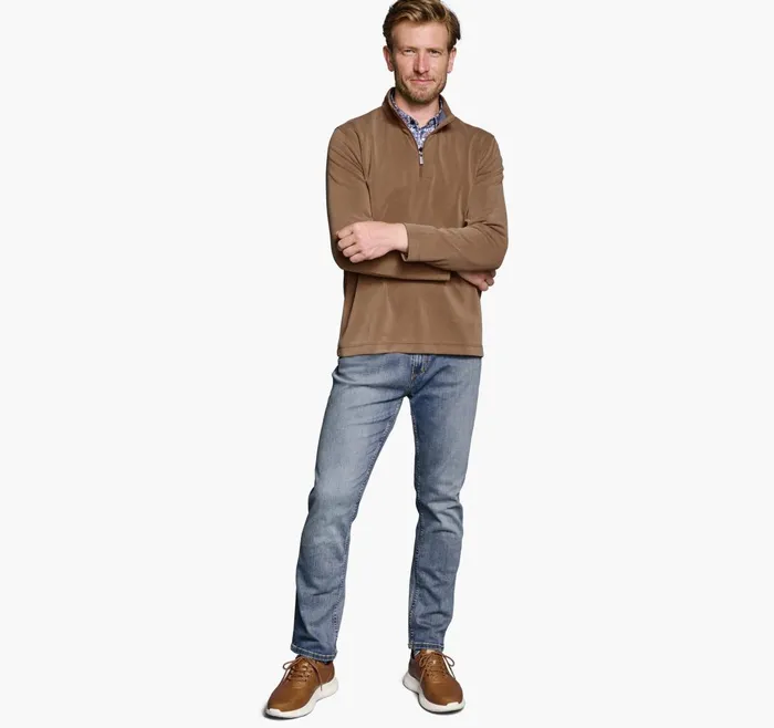 JohnstonandMurphy Sweaters and Knits Vintage Washed QuarterZip Rust 8211 Men JohnstonandMurphy Sweaters and Knits Vintage Washed QuarterZip Rust 8211 Men