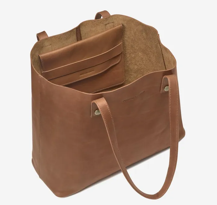 JohnstonandMurphy Totes Rhodes Leather Tote Tan Full Grain 8211 WomenMen JohnstonandMurphy Totes Rhodes Leather Tote Tan Full Grain 8211 WomenMen