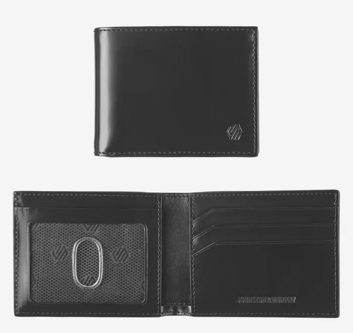 JohnstonandMurphy Wallets Hudson Billfold Black Brushoff 8211 Men