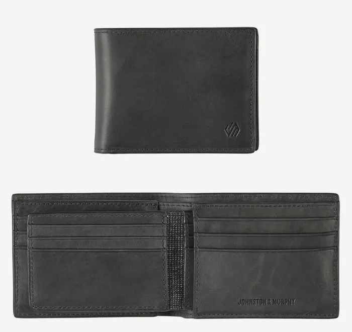 JohnstonandMurphy Wallets Rhodes 2In1 Billfold Wallet Black Full Grain 8211 Men JohnstonandMurphy Wallets Rhodes 2In1 Billfold Wallet Black Full Grain 8211 Men