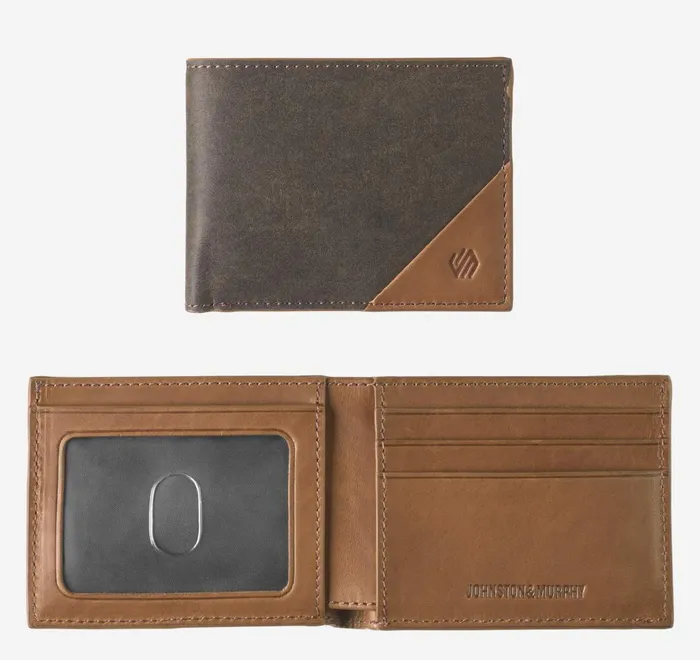 JohnstonandMurphy Wallets Rhodes Billfold Wallet Browntan Antique Cotton 8211 Men JohnstonandMurphy Wallets Rhodes Billfold Wallet Browntan Antique Cotton 8211 Men