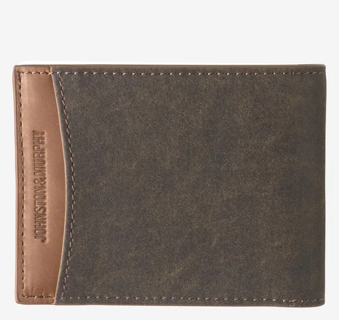 JohnstonandMurphy Wallets Rhodes Billfold Wallet Browntan Antique Cotton 8211 Men JohnstonandMurphy Wallets Rhodes Billfold Wallet Browntan Antique Cotton 8211 Men